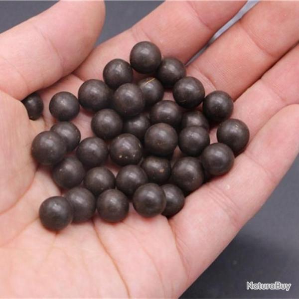 Lot 100 billes Boue 9 mm pour Tir Chasse Lance pierre Fronde