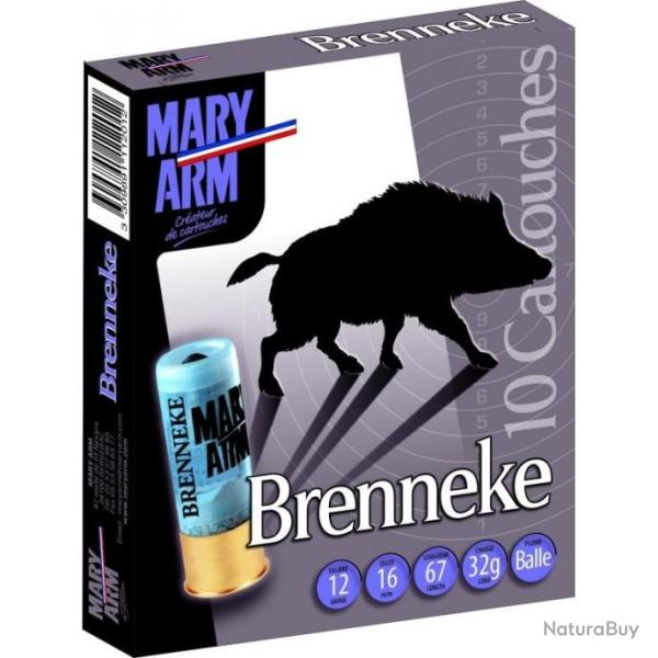 Cartouches Mary Arm Brenneke 32g - Cal.12 x1 boite
