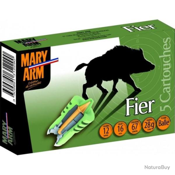 Cartouches Mary Arm Fier 28g - Cal.12 x5 boites