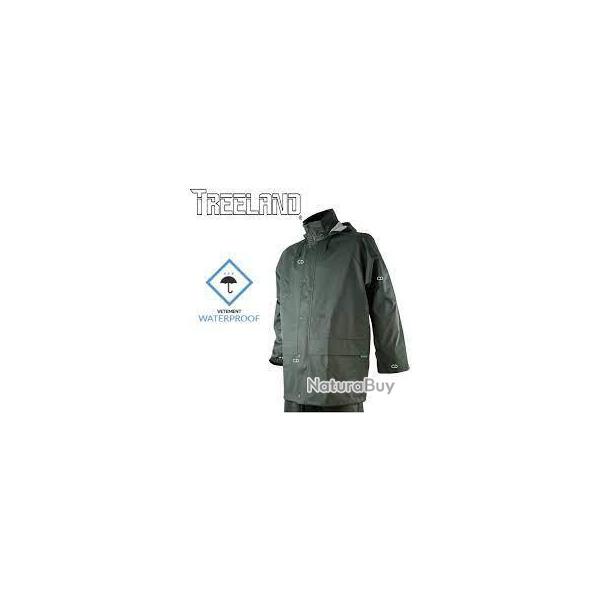 Veste de pluie verte Treeland taille L