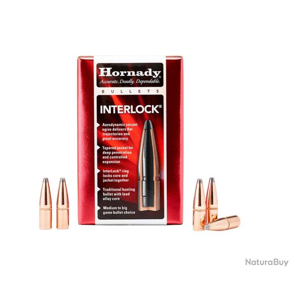 HORNADY OGIVES BTSP INTERLOCK� CALIBRE .30 150gr - 9.7g x100