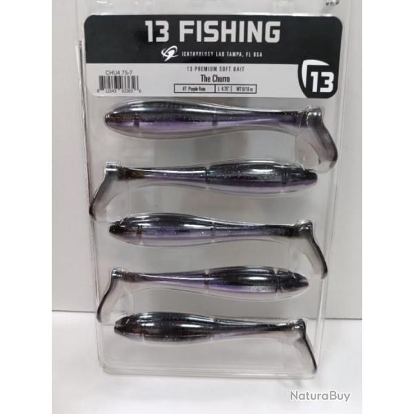 !! Leurre 13 FISHING THE CHURO 4,75" !! COLORIS : PURPLE RAIN