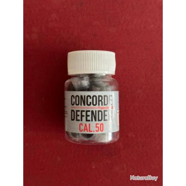 30 projectiles caoutchouc Concorde Defender pour HDR 50