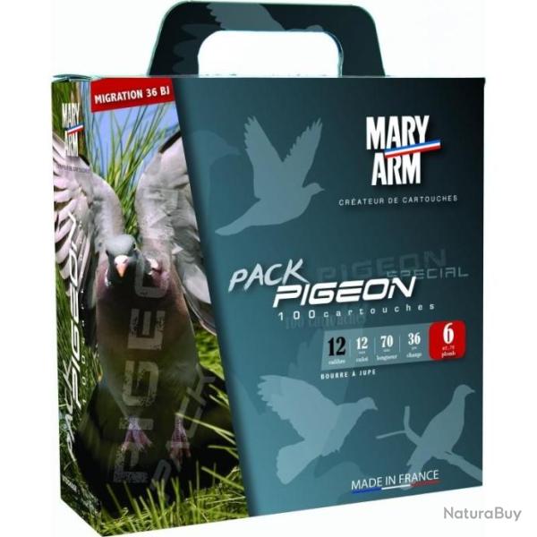 Cartouches Mary Arm Pigeon 36g BJ - Cal.12 x10 packs
