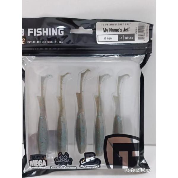 !! Leurre 13 FISHING MY NAME'S JEFF 4" !! Coloris : MOJITO