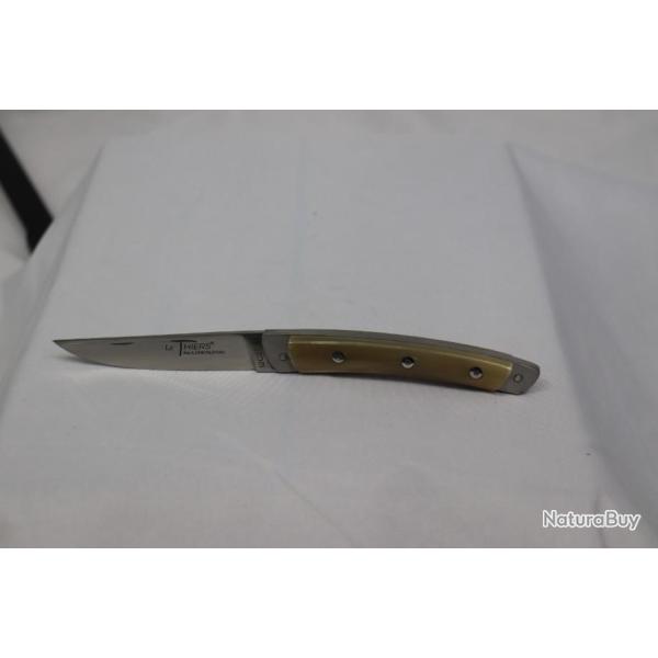 COUTEAU le Thiers  moderne 11cm corne blonde