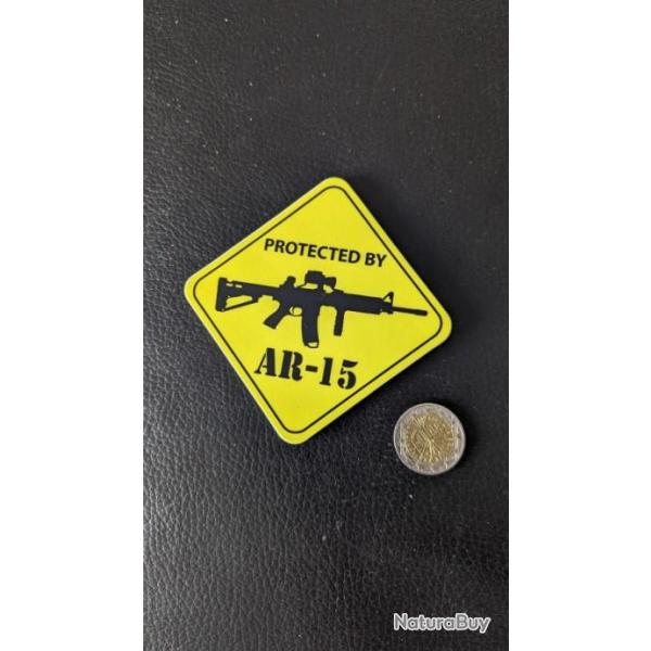 STICKERS AUTOCOLLANTS AVERTISSEMENT AR-15