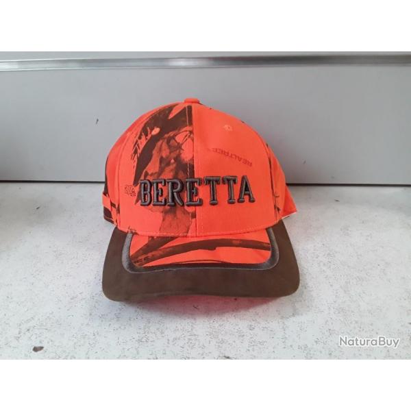9955 CASQUETTE BERETTA ORANGE FLUO CALO REALTREE NEUF