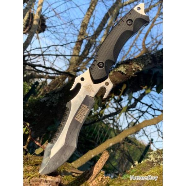 Couteau tactique -  Pleine semelle - Poli satin (Dernier en stock !)