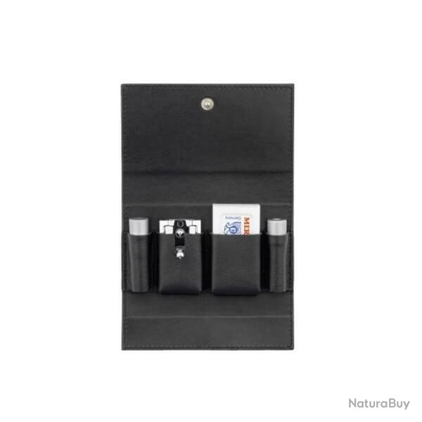 Rasoir de voyage Merkur trousse cuir noir