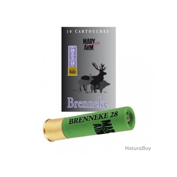 Cartouches Mary Arm Brenneke classic 18g BB - Cal. 28 x5 boites