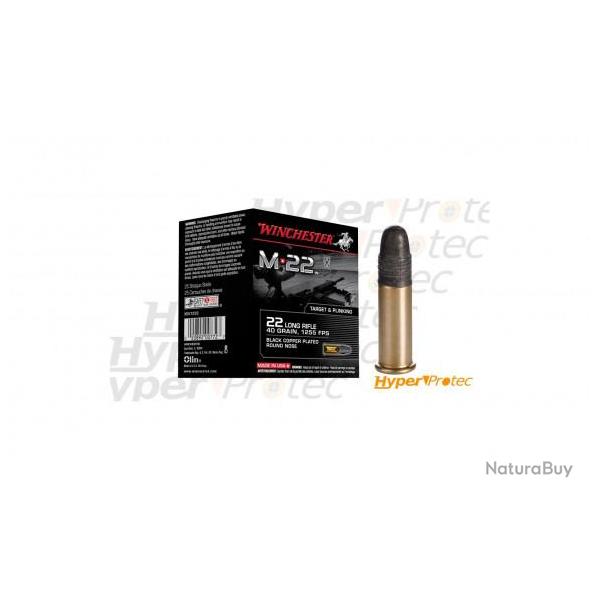 Cartouche 22LR Winchester M22 Boite de 400 munitions