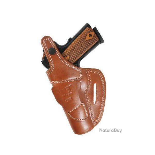 HOLSTER CUIR POUR COLT 1911 (Mod Gaucher Brun) (2)