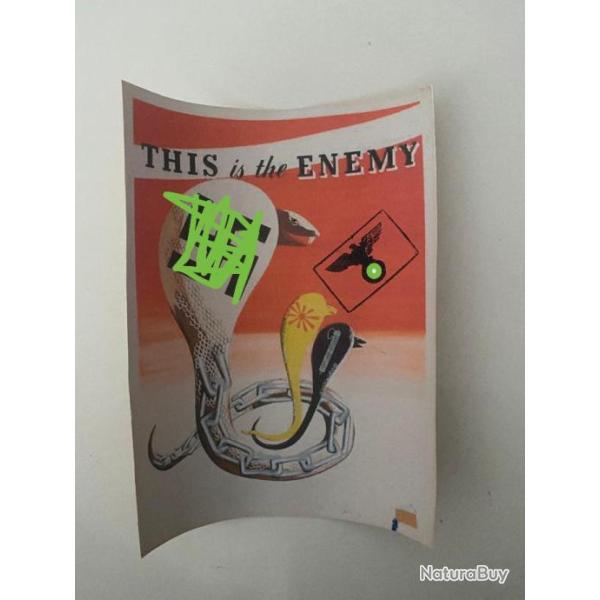 Repro Ancienne affiche propagande ww2 mod�le 3