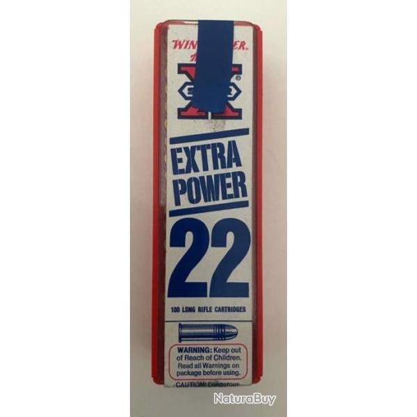 Bote de Munition 22 lr Winchester extra Power 100 Cartouches