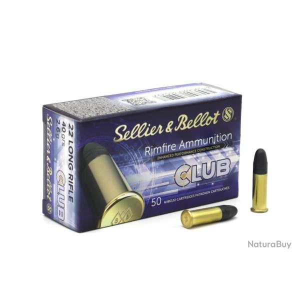 Munition Sellier & Bellot Club - Cal. 22lr x20 boites