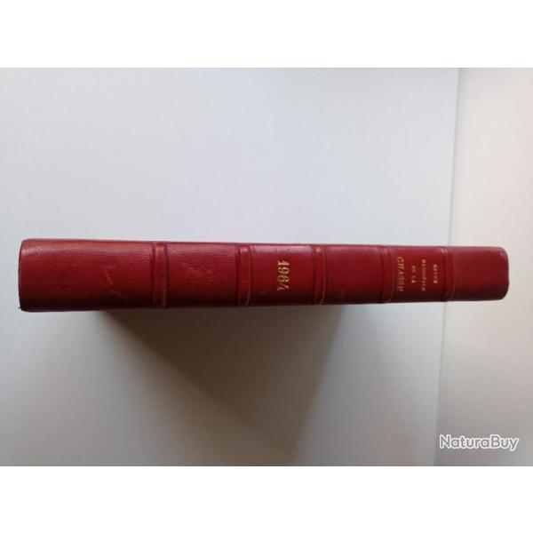 Reliure cuir de la revue nationale de la chasse , anne 1964