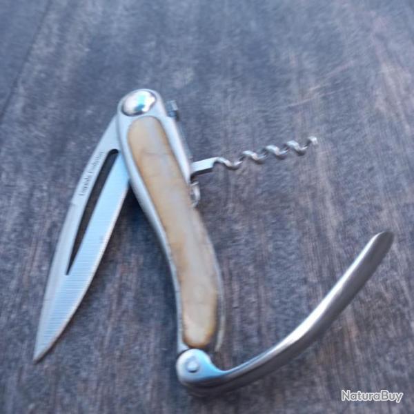 Couteau LAGUIOLE �VOLUTION 2 Pi�ces Manche en M�tal et Corne