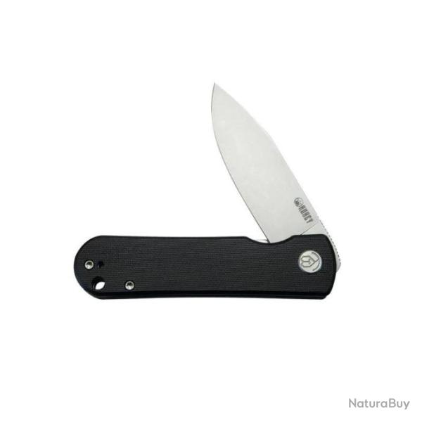 Couteau Kubey NEO Black Manche G10 Lame Acier AUS-10 IKBS Linelock Clip KUB371A