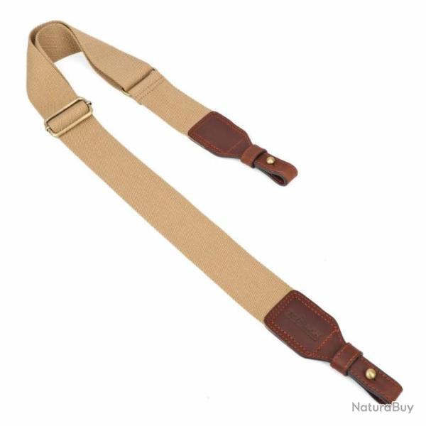 SANGLE DE FUSIL TOURBON EN CUIR ET COTON - LIVRAISON GRATUITE !!