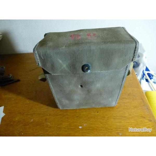 TELEPHONE US WW2 HOUSSE EN TOILE MARQUAGE ROUGE