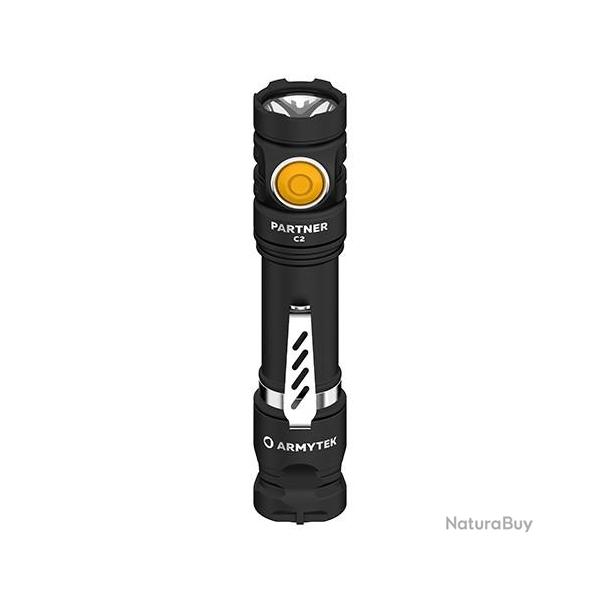 Lampe Torche Armytek Partner C2 V4 WHITE Magnet USB - 1100 Lumens