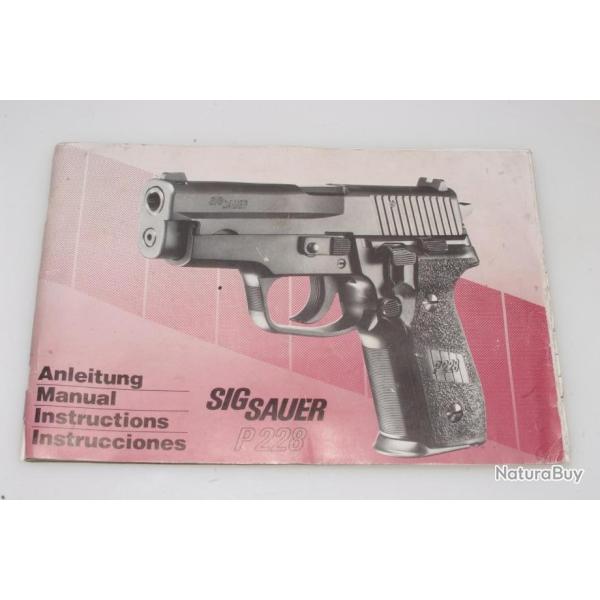 SIG SAUER P 228:  manuel d'origine