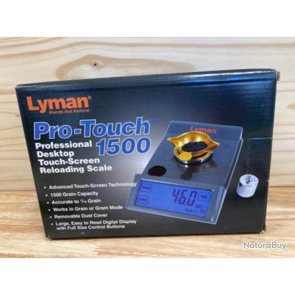 Lyman - Balance �lectronique Pro-Touch 1500 avec �cran tactile, r�f : 7750718