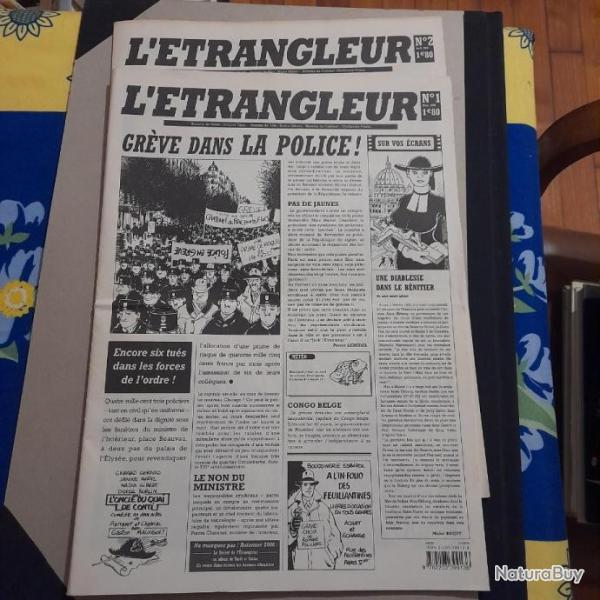 L'Etrangleur tomes 1 et 2- Journal de Tardi
