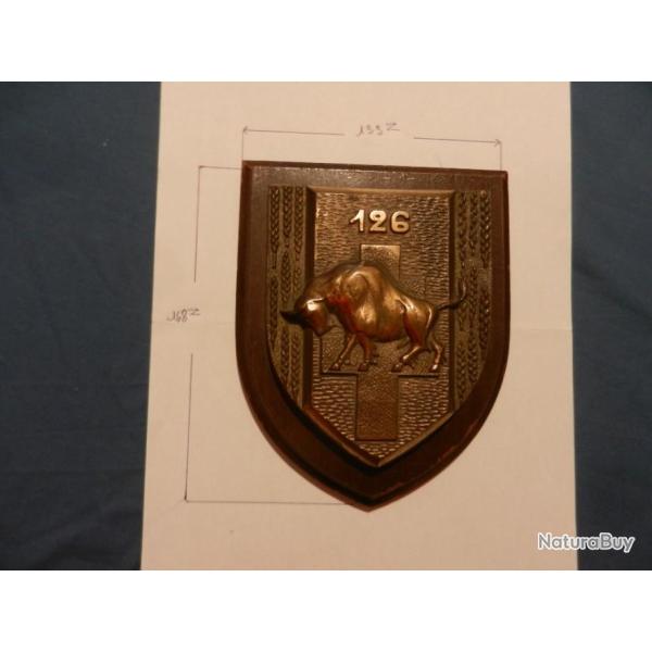 tape de bouche insigne m�daille de table 126�me r�giment d'infanterie de Sarrebourg