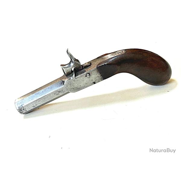 Petit pistolet ancien a percussion poudre noire