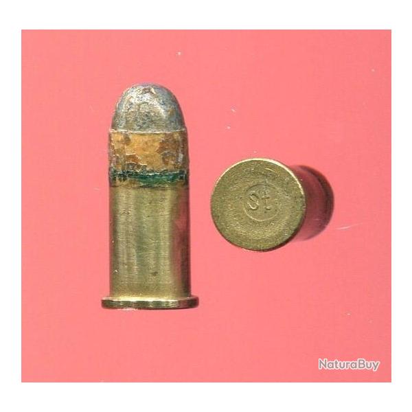 9 mm Annulaire Suisse Revolver Polices Cantonales - RARE - �tui laiton 16.7 mm - fabrication Stahel