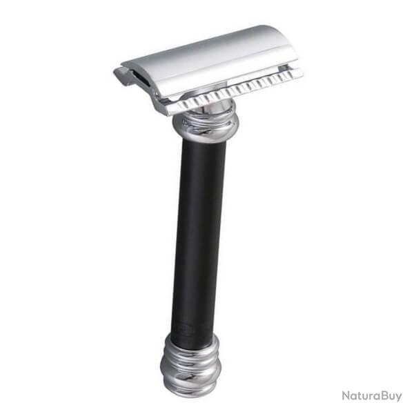 Rasoir s�curit� Merkur lourd et long CHR noir