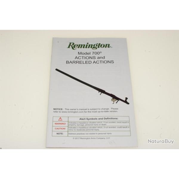REMINGTON 700 ACTIONS AND barreled actions: manuel