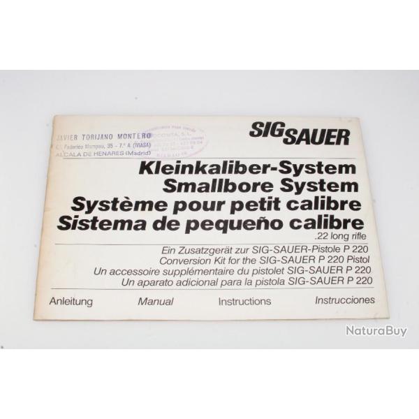 SIG SAUER P 220 conversion 22 lr: manuel