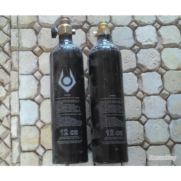 Lot  2 Bouteilles Co2 0,47 L - 250 bar ref: 02