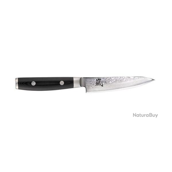 Couteau de table Yaxell RAN - Office lame 120 mm manche micarta noir