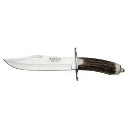 Couteau fixe Joker Bowie lame 200 mm manche bois de cerf