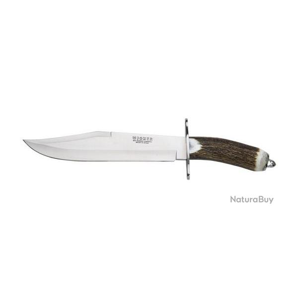 Couteau fixe Joker Bowie lame 250 mm manche bois de cerf