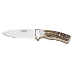 Couteau fixe Joker Corzo lame 100 mm manche bois de cerf naturel