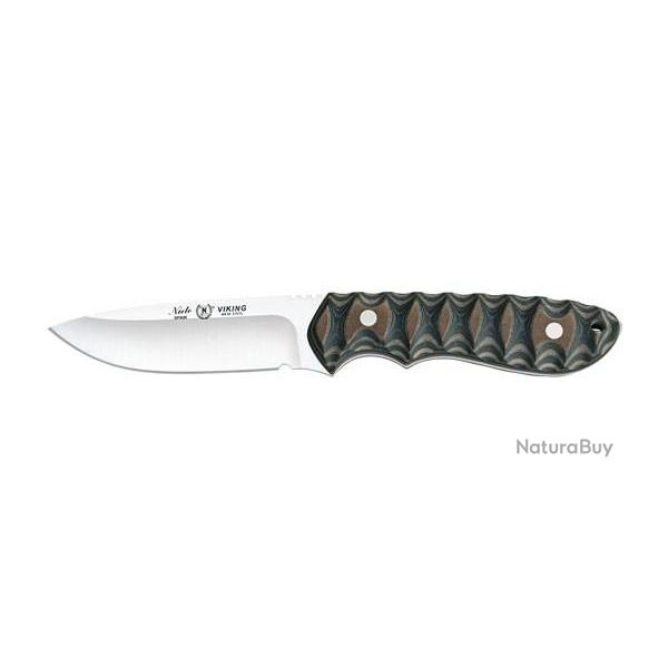 Couteau fixe Nieto Viking lame 100 mm manche katex marrion / antracite