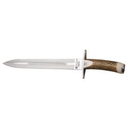 Couteau fixe Joker Dague lame 300 mm manche bois de cerf