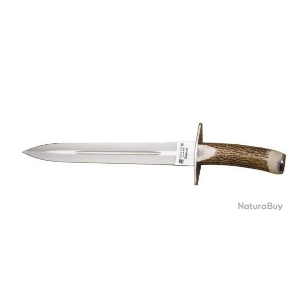 Couteau fixe Joker Dague lame 300 mm manche bois de cerf