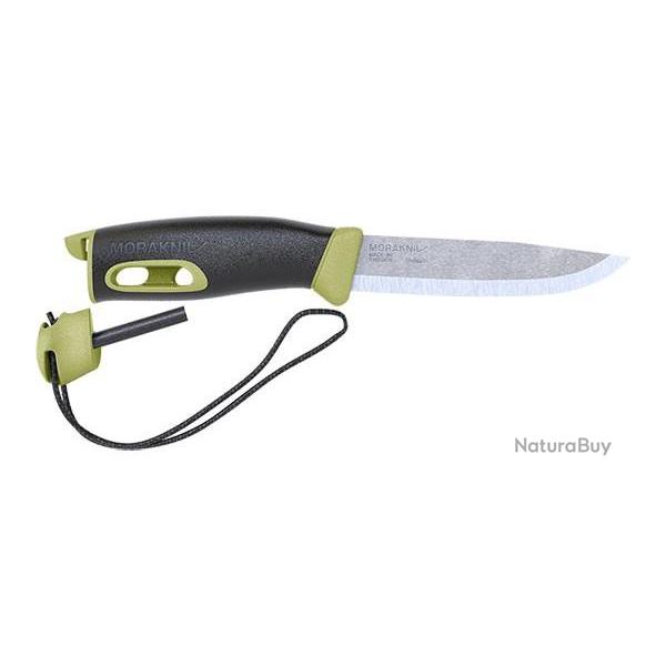 Couteau fixe Morakniv Companion Spark manche vert