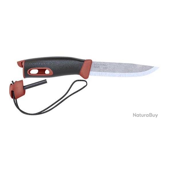 Couteau fixe Morakniv Companion Spark manche rouge