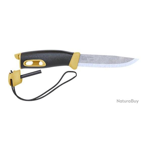 Couteau fixe Morakniv Companion Spark manche jaune