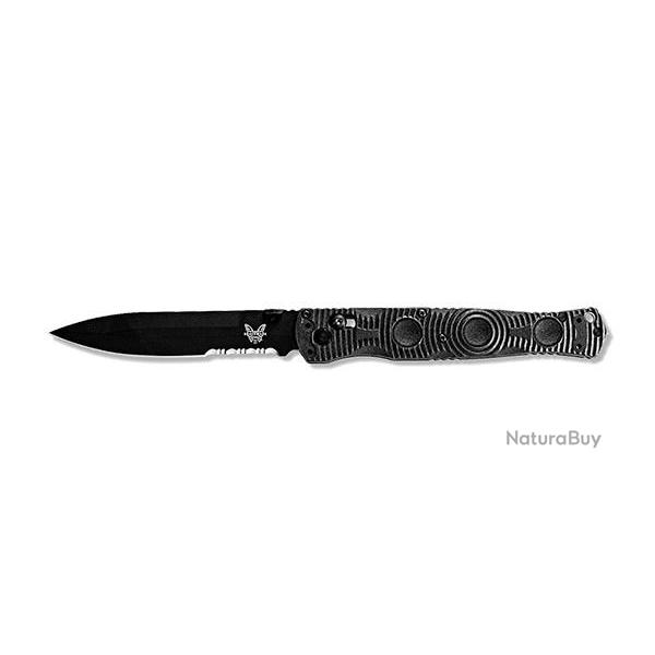 Couteau pliant Benchmade Scop Tactical Folder lame Noire Mixte