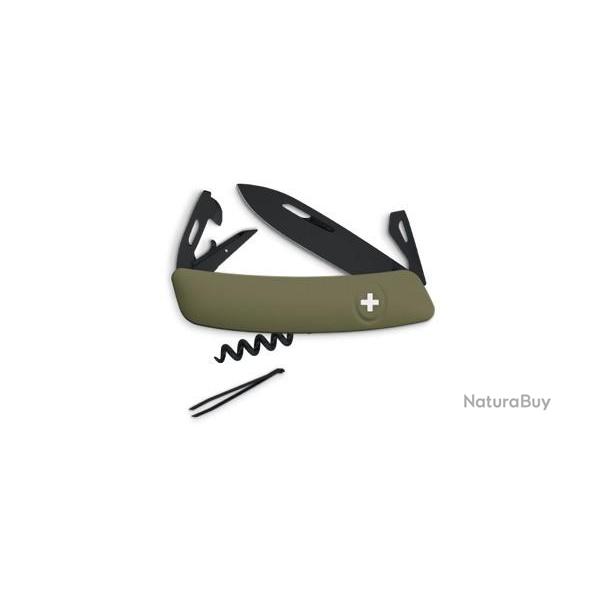 Couteau suisse Swiza D03 ALLBLACK, olive