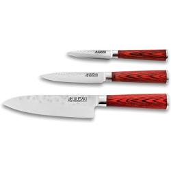 Couteau Wusaki Pakka - Coffret 3 couteaux