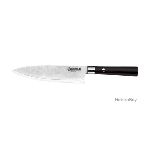 Couteau Japonais Santoku Boker Cuisine Bker Cuisine - Damas Noir